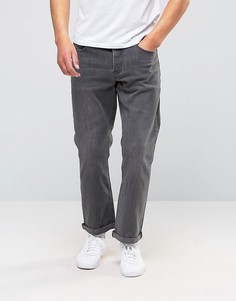 Умеренно-серые прямые джинсы стретч ASOS - Серый