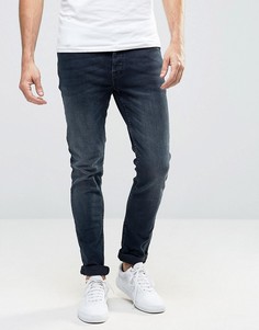 Выбеленные джинсы слим цвета индиго Only & Sons - Синий