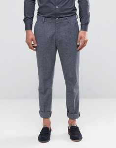 Строгие брюки слим из шерстяной смеси Selected Homme - Серый