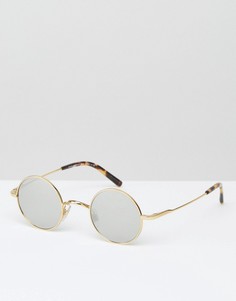 Круглые солнцезащитные очки Dolce & Gabbana - Золотой