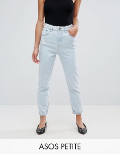 Узкие выбеленные джинсы в винтажном стиле с необработанными краями ASOS PETITE FARLEIGH - Синий