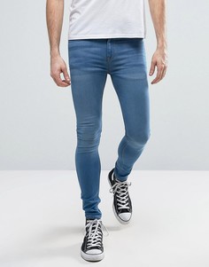 Супероблегающие голубые джинсы New Look - Синий