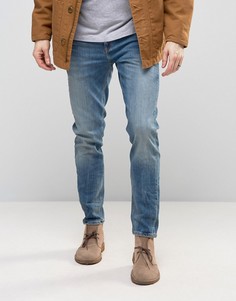Синие эластичные джинсы слим из денима плотностью 12,5 унц ASOS - Синий