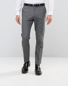 Строгие брюки слим Burton Menswear - Серый