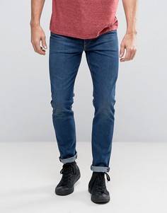 Умеренно выбеленные суженные джинсы слим Levis 512 Glastonbury - Синий