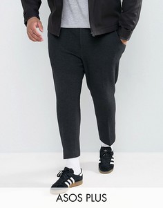 Черные укороченные брюки скинни ASOS PLUS - Черный