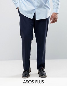 Темно-синие облегающие брюки ASOS PLUS - Темно-синий