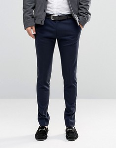 Темно-синие супероблегающие брюки ASOS TALL - Темно-синий