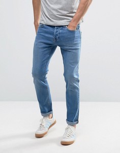 Синие винтажные эластичные джинсы узкого кроя Only & Sons - Синий