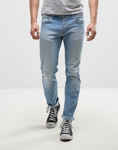 Эластичные узкие выбеленные джинсы Lee Powell - Синий