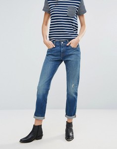 Джинсы бойфренда с отворотами Levis 501 CT - Синий