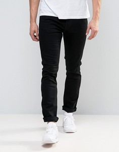 Черные эластичные джинсы узкого кроя Weekday Wednesday 2 - Черный