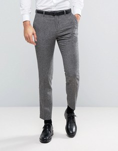 Узкие брюки из твида Burton Menswear - Серый