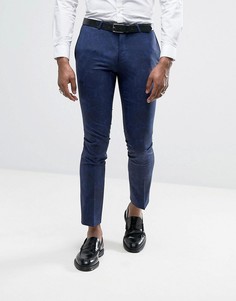 Супероблегающие брюки с принтом пейсли Noose & Monkey - Синий