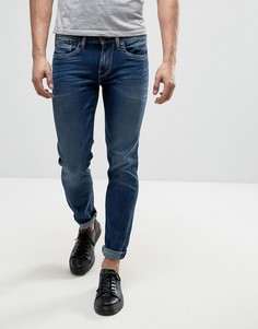Узкие джинсы с заломами Pepe Jeans - Синий