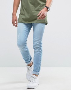 Супероблегающие джинсы Burton Menswear - Синий