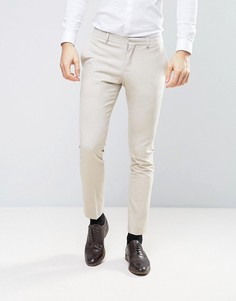 Облегающие брюки Selected Homme Wedding - Светло-серый