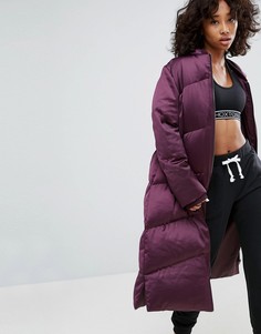 Длинная дутая куртка ASOS - Фиолетовый