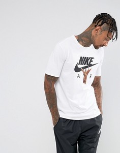 Белая футболка с принтом Nike Air 856366-100 - Белый
