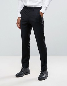 Черные фактурные брюки слим от смокинга Burton Menswear - Черный