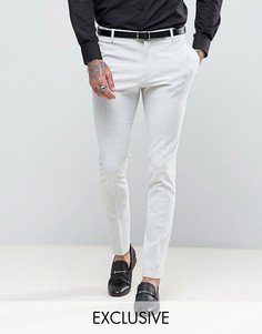 Бледно-серые супероблегающие брюки Religion - Серый