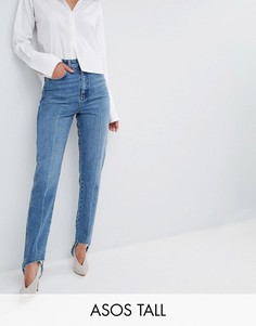 Джинсы в винтажном стиле с лямками ASOS TALL AUTHENTIC - Синий