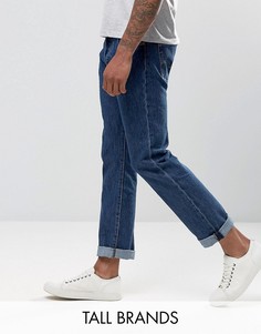 Выбеленные прямые джинсы Levis TALL 501 - Синий