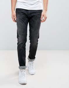 Черные выбеленные эластичные джинсы узкого кроя Replay Thyber - Черный