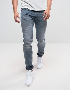 Выбеленные серые эластичные джинсы скинни Replay Jondrill - Серый