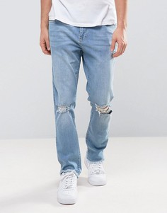 Узкие джинсы в стиле 90-х Brooklyn Supply Co - Синий