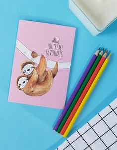 Открытка Jolly Awesome Favourite Sloth - Мульти