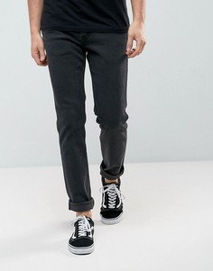 Черные выбеленные эластичные джинсы узкого кроя Levis Line 8 - Черный