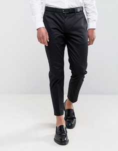 Черные укороченные брюки скинни ASOS - Черный