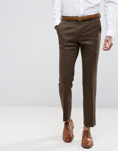 Облегающие брюки с добавлением шерсти Harry Brown - Коричневый