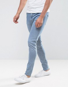 Выбеленные джинсы скинни Weekday - Синий