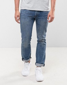 Выбеленные джинсы скинни Levis 501 - Синий