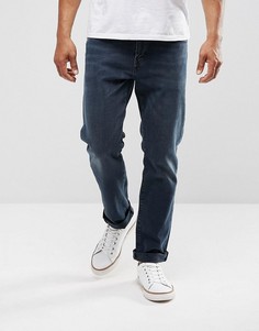 Синие зауженные эластичные джинсы Levis 502 Regular Eyser - Темно-синий