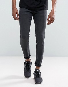 Серые выбеленные джинсы скинни Just Junkies - Серый