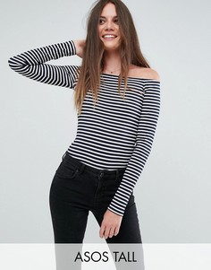 Боди в полоску с длинными рукавами ASOS TALL - Мульти