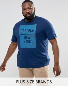 Футболка классического кроя с принтом Tommy Hilfiger PLUS Baxter - Синий