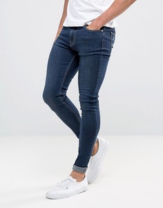 Облегающие джинсы цвета темного индиго Brooklyn Supply Co - Темно-синий