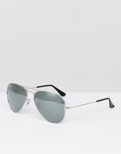 Солнцезащитные очки-авиаторы Ray-Ban 0RB3025 - Серебряный