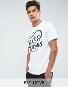 Футболка с принтом Jack & Jones Originals - Белый