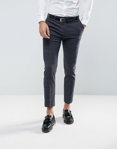 Фактурные брюки слим Burton Menswear - Серый