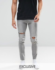 Серые супероблегающие джинсы Always Rare - Серый