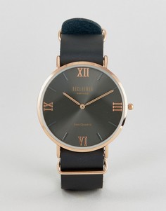 Часы с черным кожаным ремешком Reclaimed Vintage Inspired эксклюзивно для ASOS - Черный