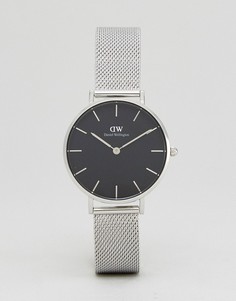 Серебристые часы с сетчатым ремешком Daniel Wellington DW00100163 - Серебряный