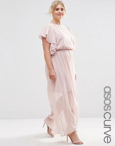 Платье макси ASOS CURVE - Розовый
