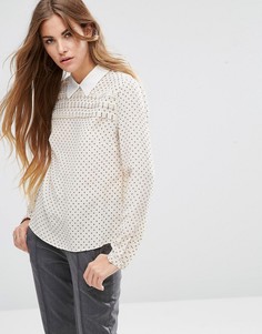 Шелковая блузка Maison Scotch - Кремовый