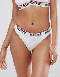 Трусы с логотипом Moschino - Белый